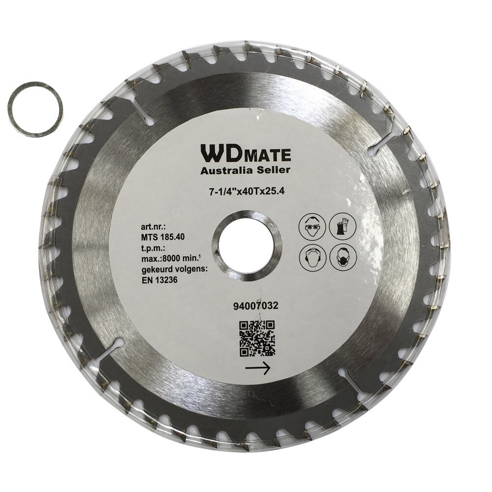 3x 185mm 40T TCT Wood Cutting Disc ATB Sharp 1.5*7-1/4" Saw Blade 25.4/22 Timber