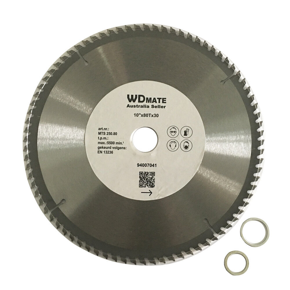 3x Alloy Plastic Circular Saw Blade 250mm 80T Cutting Disc 20/25.4/30mm TCGSharp