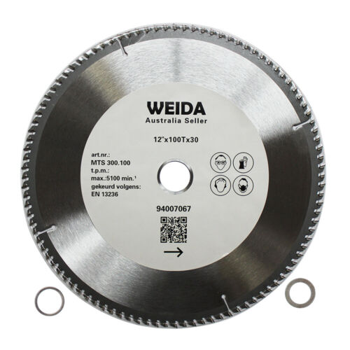 3x 300mm 100T Wood Circular Saw Blade Cutting 12" Bore 30/25.4/22.23 mm K3.2mm