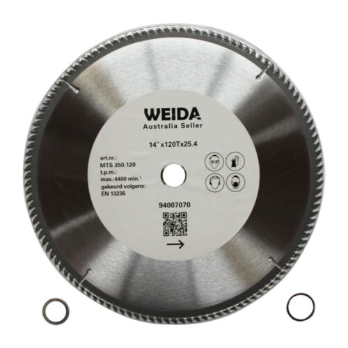 3x 350mm 120TWood Circular Saw Blade Cutting Disc 14" Bore 25.4/22.23mm K3.5mm