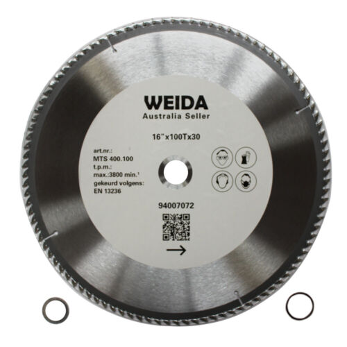 3x 400mm Wood Circular Saw Blade Cutting Disc 16" 100T Bore 30/25.4 mm K 3.5mm