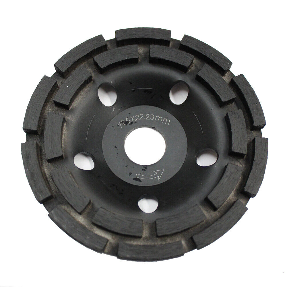 125mm Diamond Grinder Wheel Disc Double Row Grinding Stone Brick Concrete 20 Seg