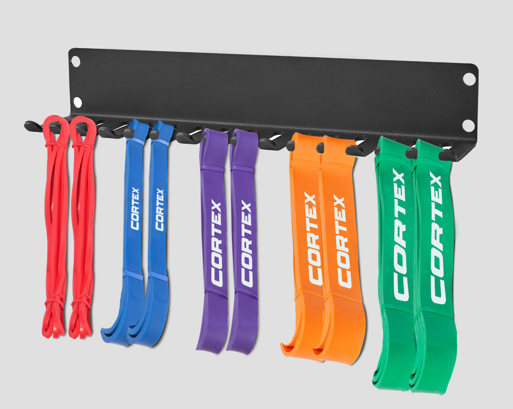CORTEX Wall Mount Resistance Band & Belt Hanger 16 Slots