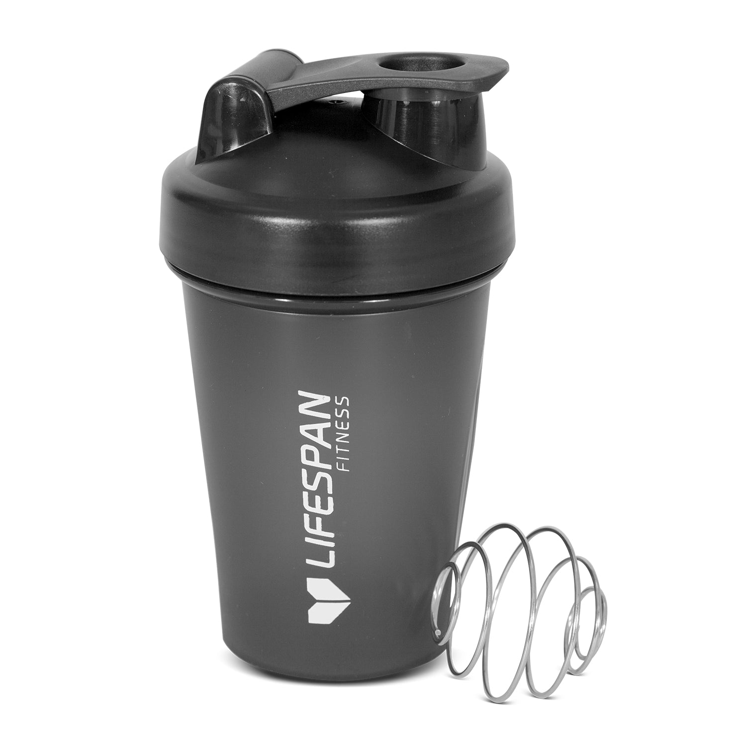 Lifespan Fitness Shaker Bottle 500ml in Black (Pack of 4)