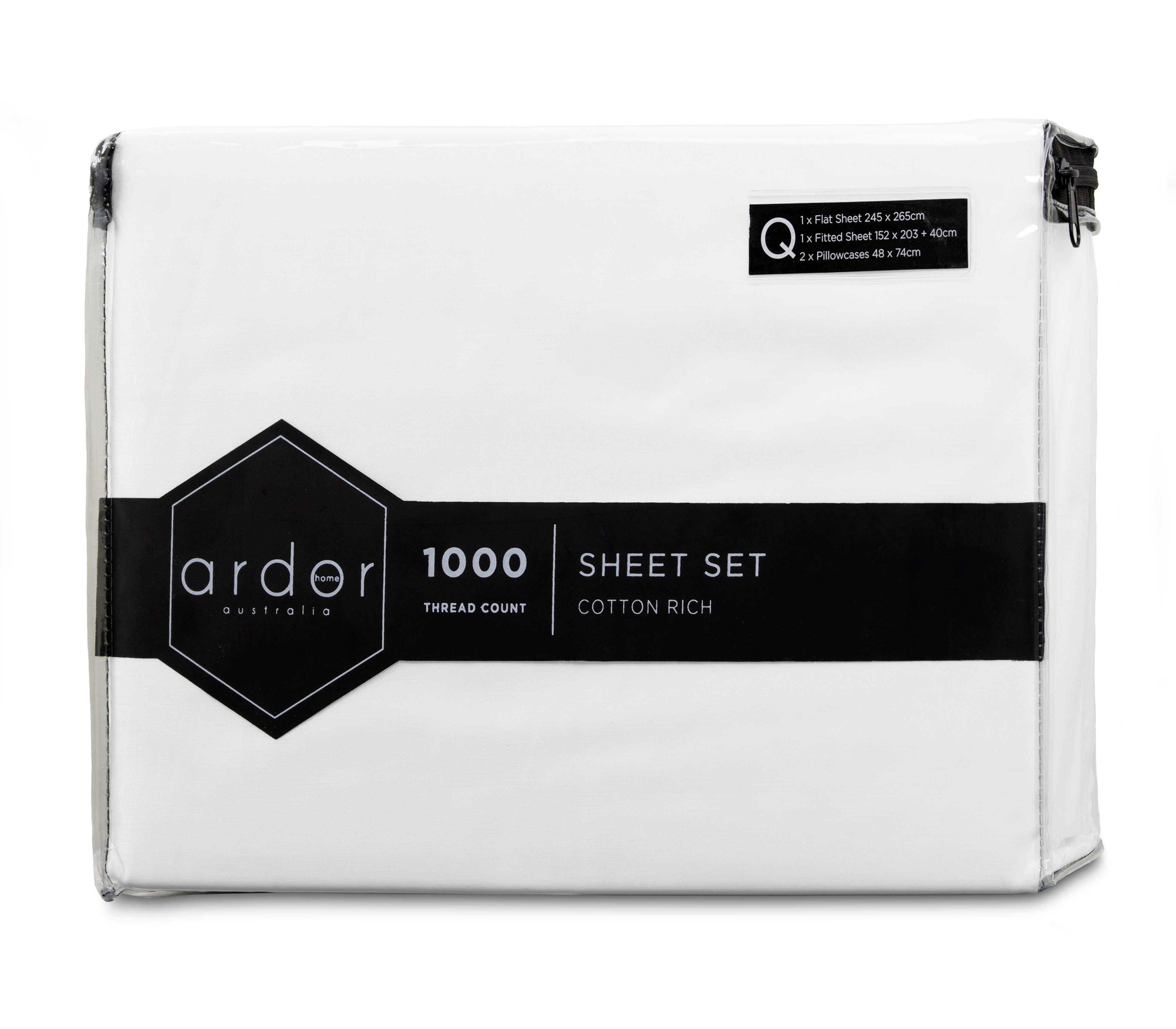 1000TC Cotton Rich SHEET SET - SINGLE