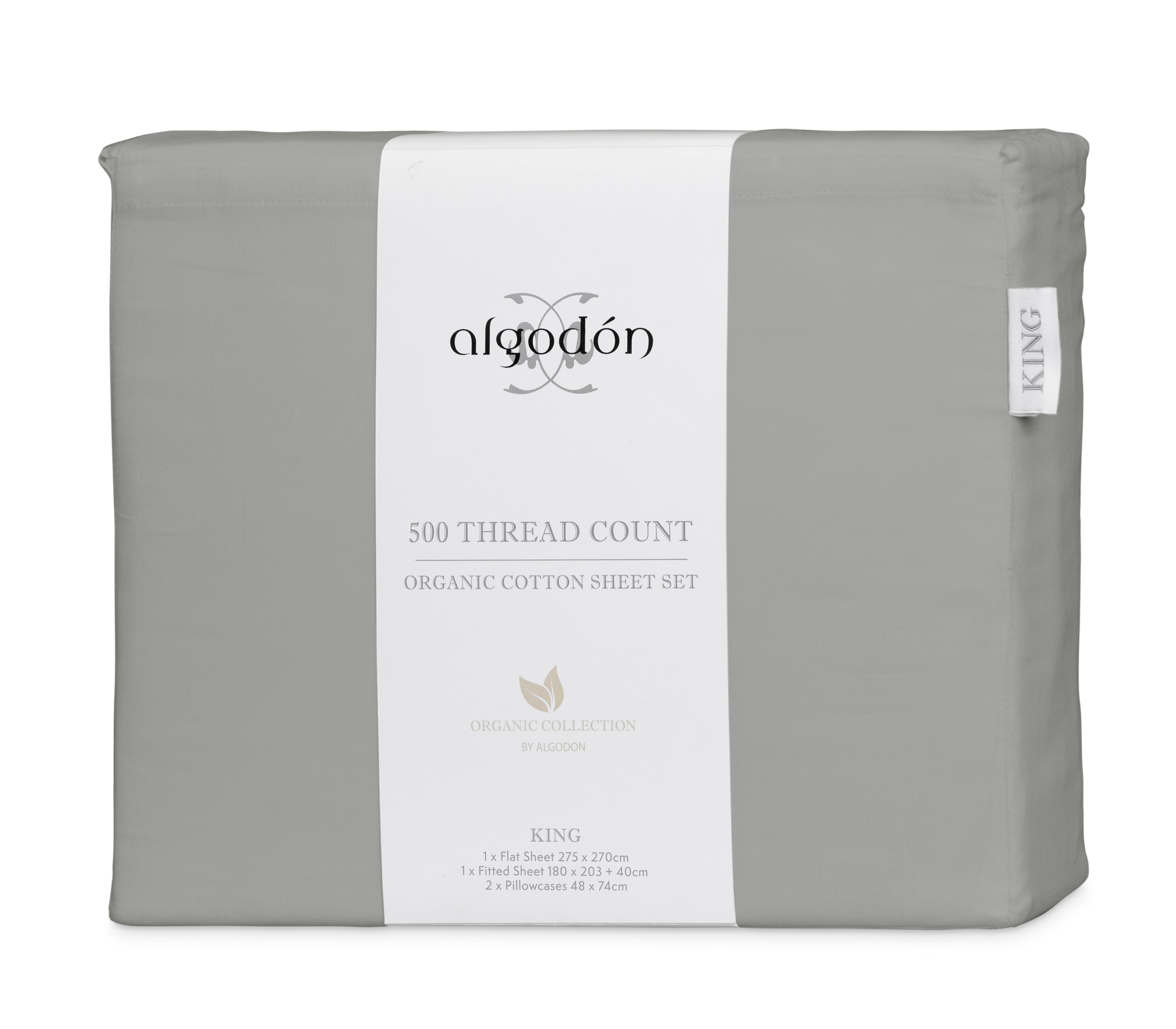 500TC (Australian) SHEET SET Organic Cotton - KING