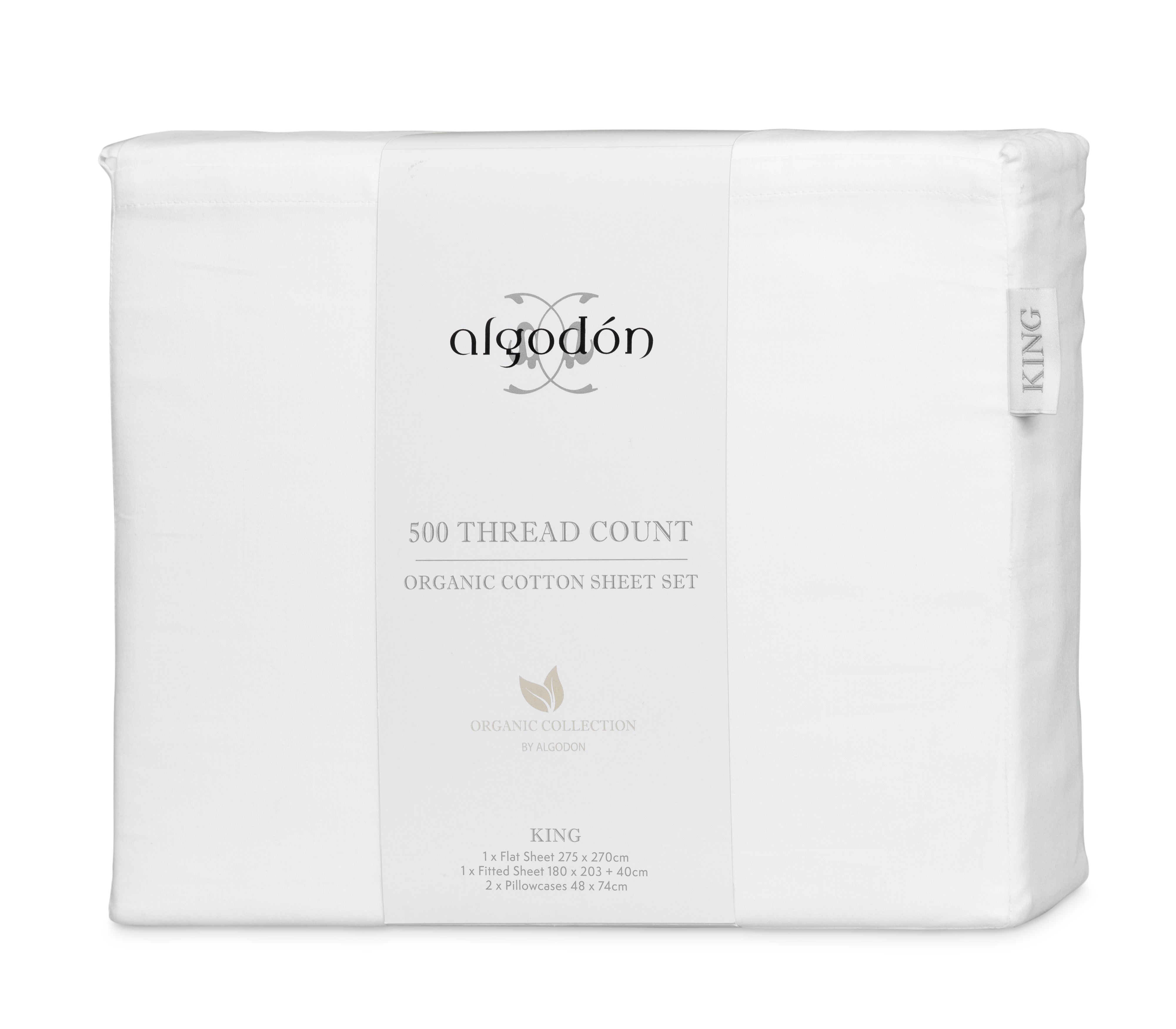 500TC (Australian) SHEET SET Organic Cotton - KING