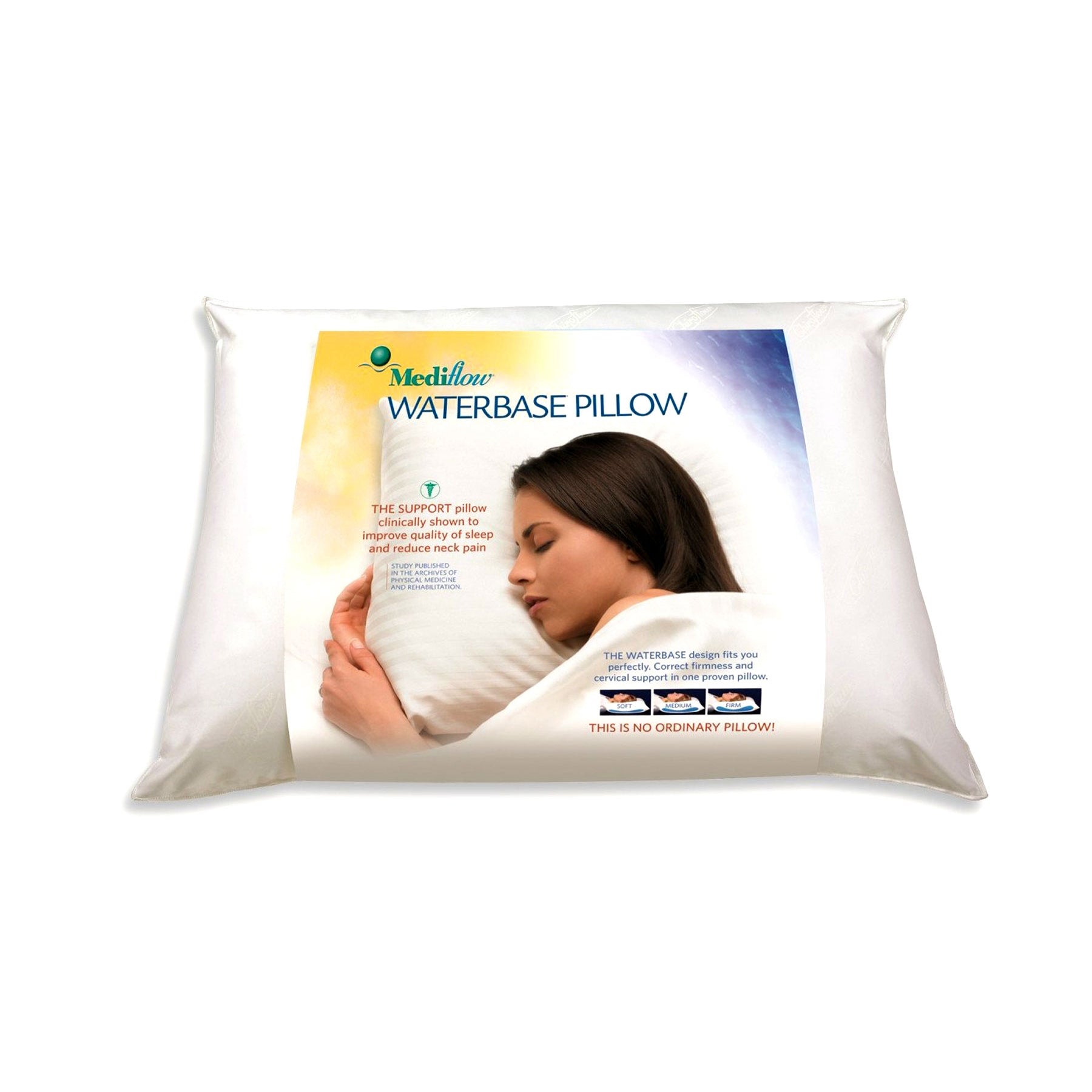 Mediflow Adjustable Waterbase Water Neck Pain Reduction Standard Pillow