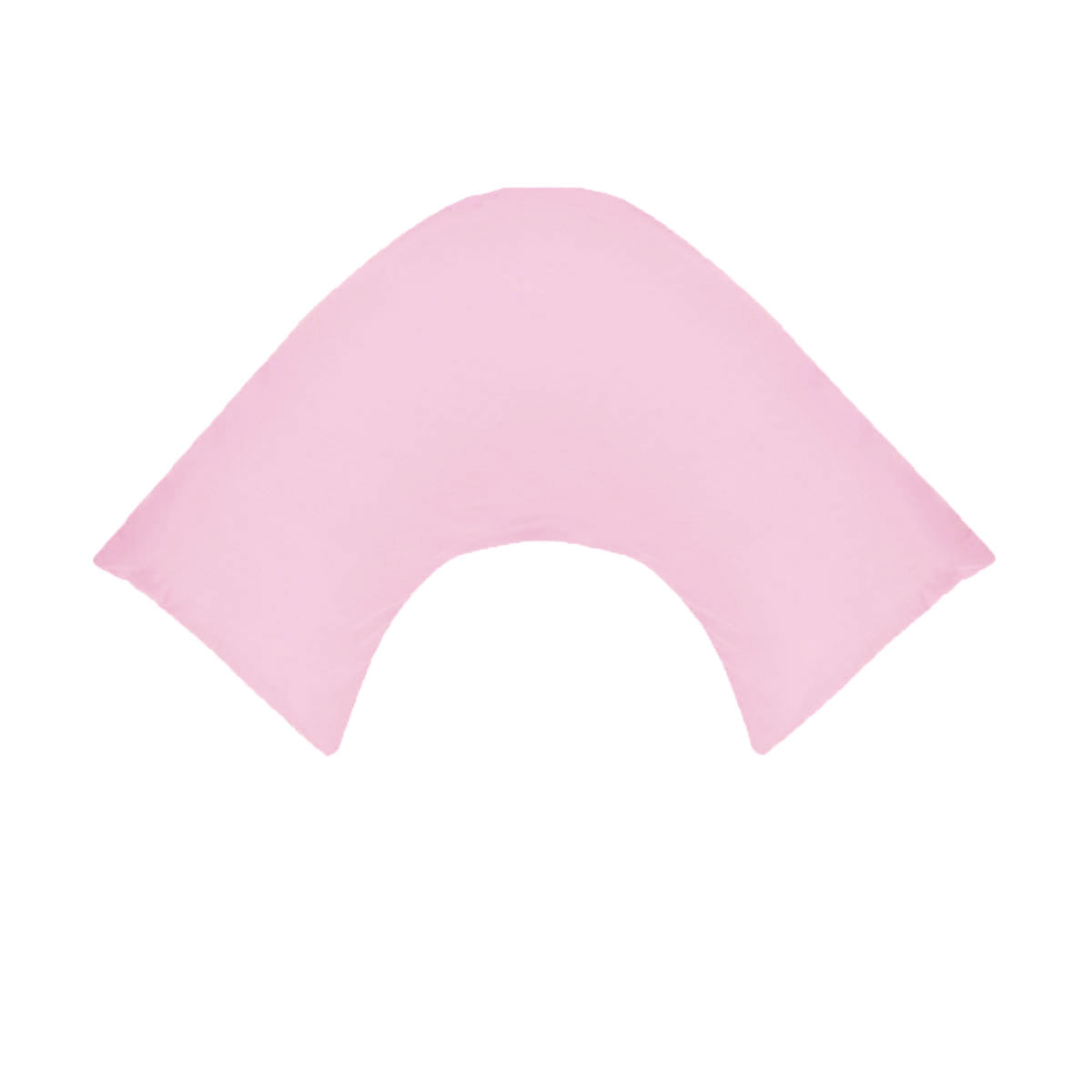 280TC Polyester Cotton V Shape Pillowcase Pink