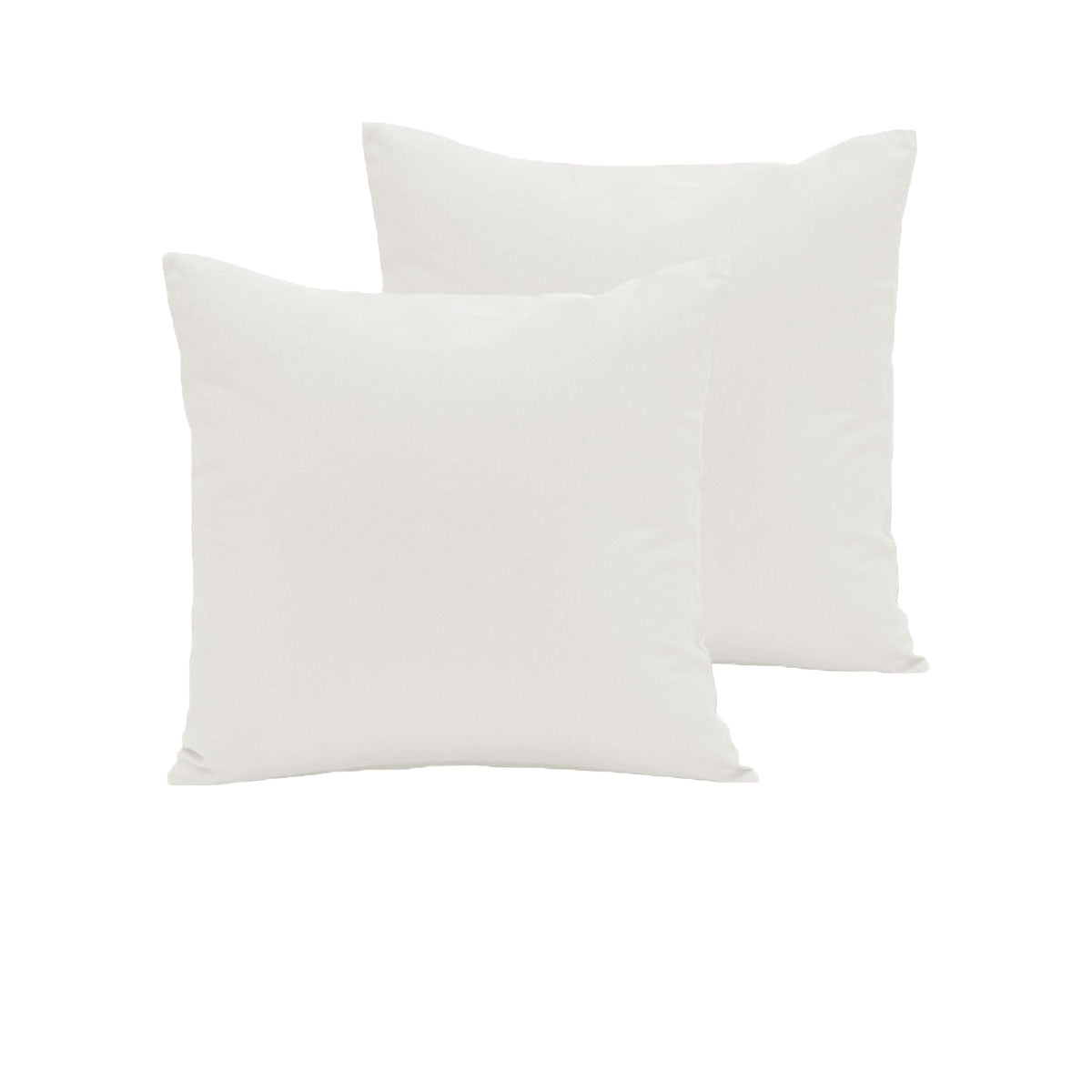 Pair of  280TC Polyester Cotton European Pillowcases Ivory