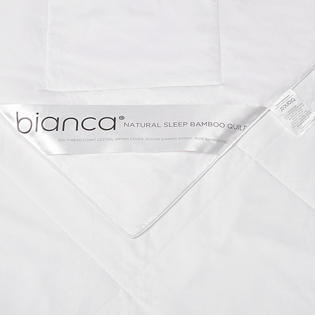 Bianca 250GSM Natural Sleep Bamboo Summer Quilt Single