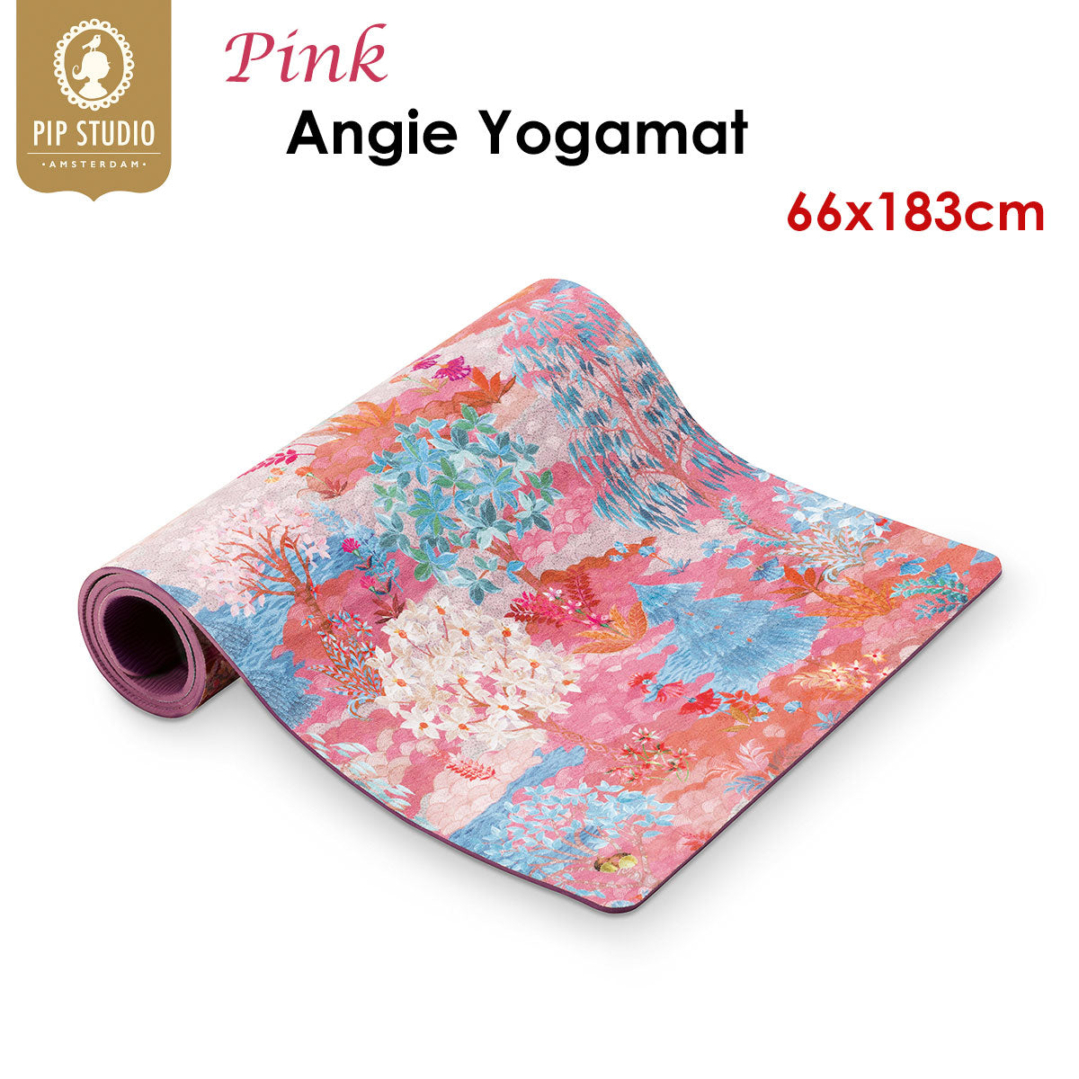 PIP Studio Aimee Yogamat Pip Garden Pink 66 x 183cm