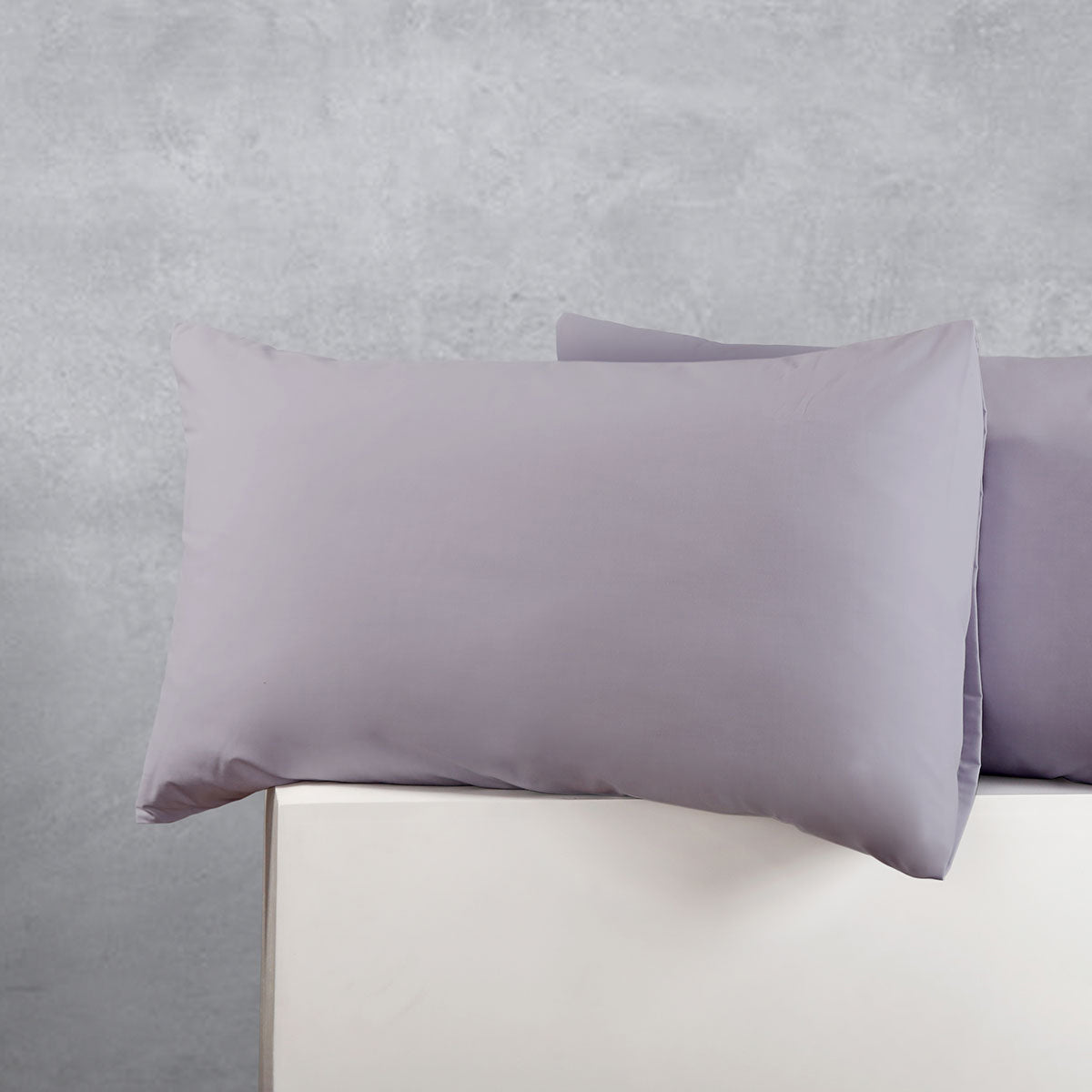 Accessorize Pair of Cotton Polyester Standard Pillowcases Silver