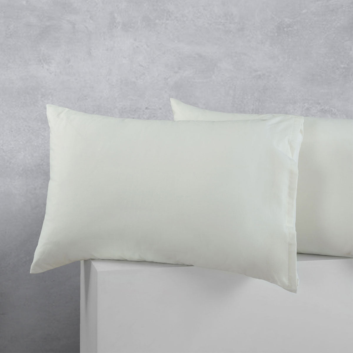 Accessorize Pair of Cotton Polyester Standard Pillowcases Stone