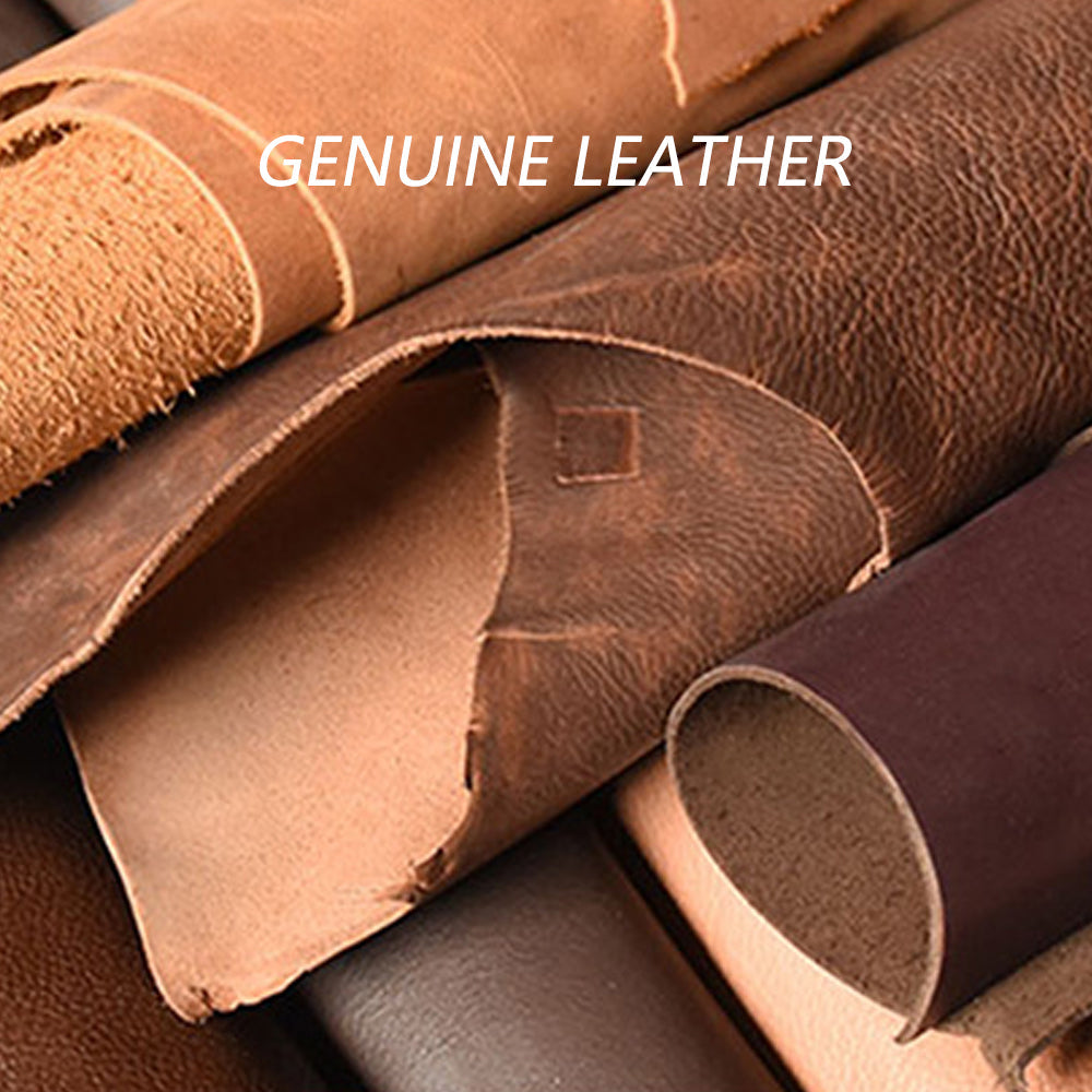 Genuine Leather Wallet Purse Bag Case Holder Key Ring Pouch Bag Safe Hanger (Black)