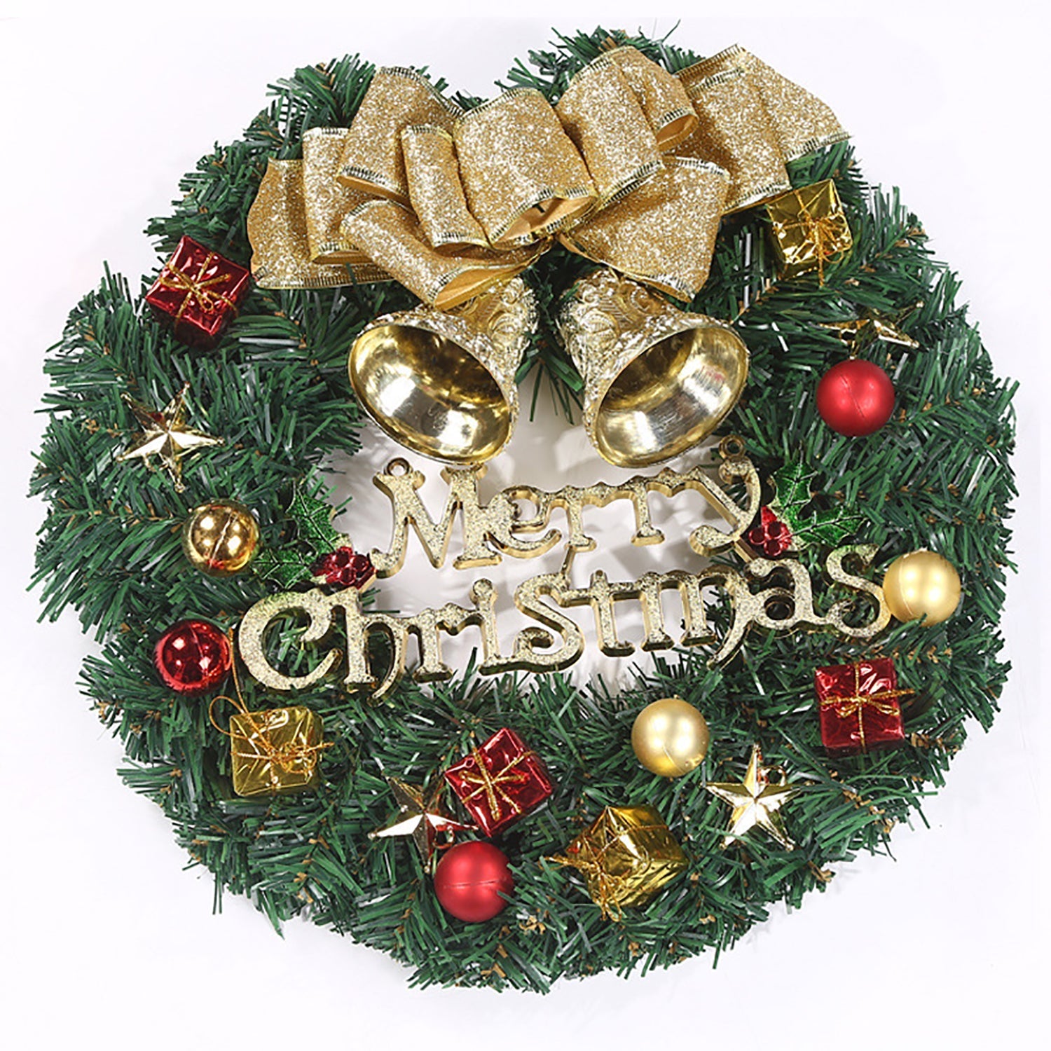 Christmas Wreath Door Garland Decoration Front Door Hanging Flowers Tree D��cor(J1-4)