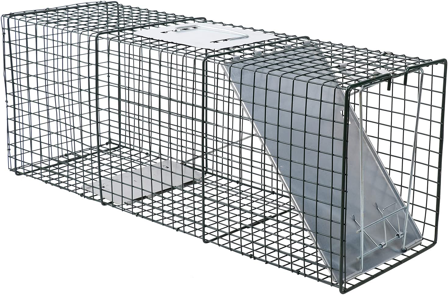 2 Size (small + large)Animal Trap Cage Humane Live Steel Catch Possum Fox Rat Cat Rabbit Bird