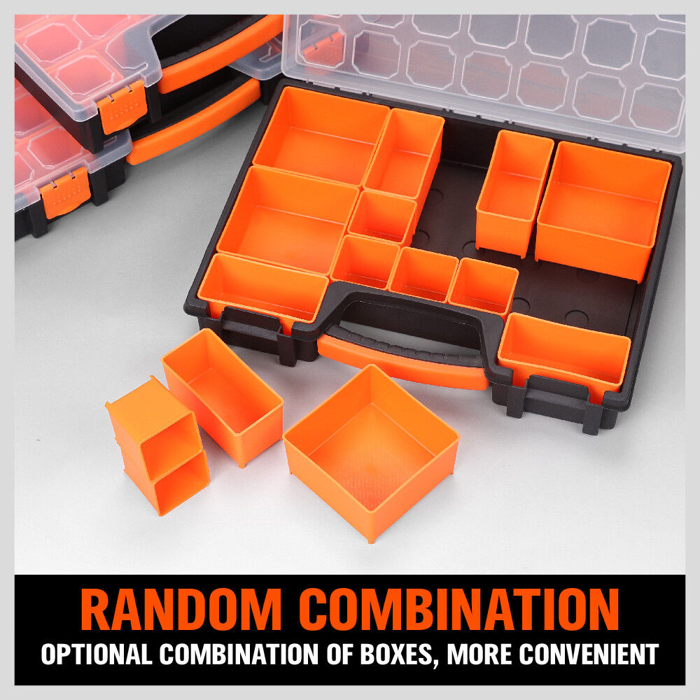 22 Compartments Parts Storage Box Tool Organizer Plastic Bin Carry Case