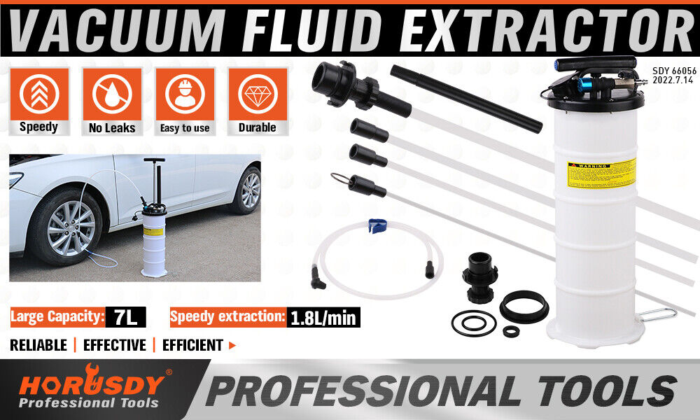 7L Manual & Pneumatic Oil Extractor - Multi-Purpose Fluid Transfer Pump