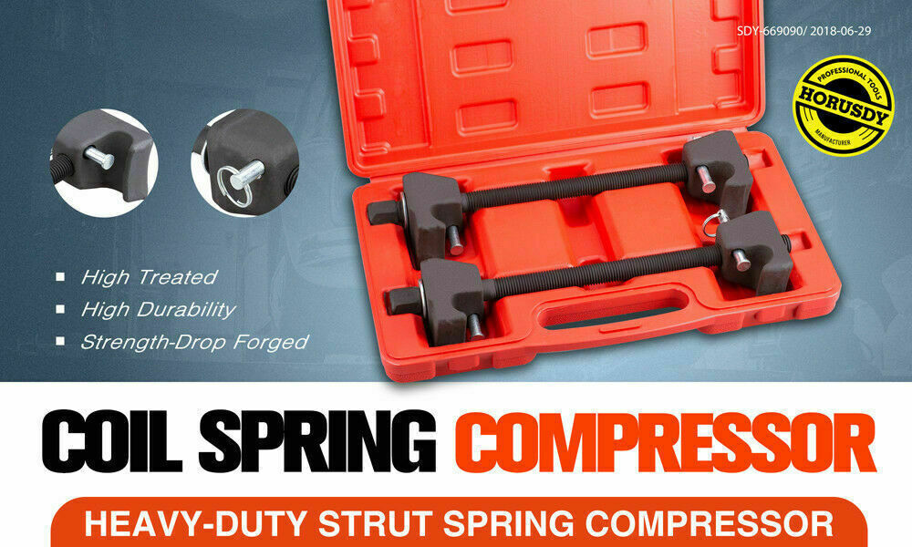 2Pc Heavy Duty Coil Spring Compressor Clamp Car Truck Shocker Struts Replace