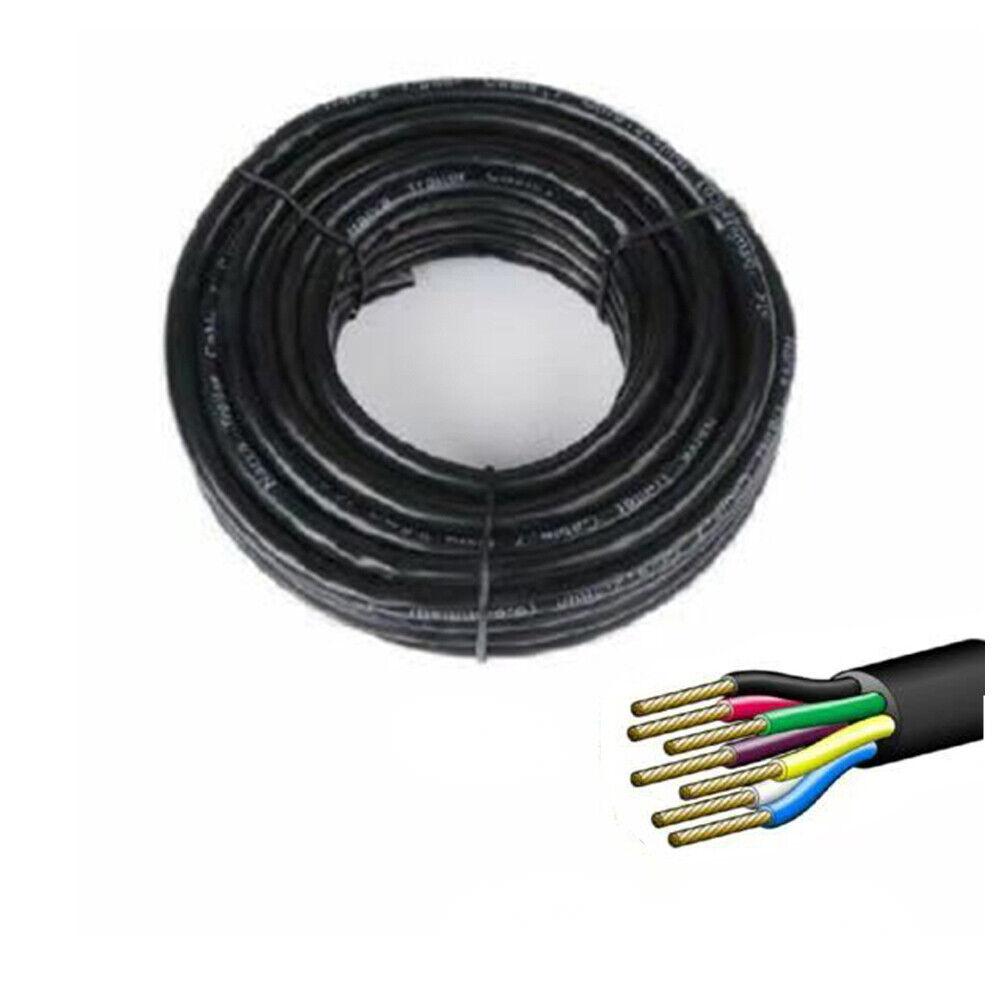 30M X 7 Core Wire Cable Trailer Cable Automotive Boat Caravan Truck Coil V90 PVC