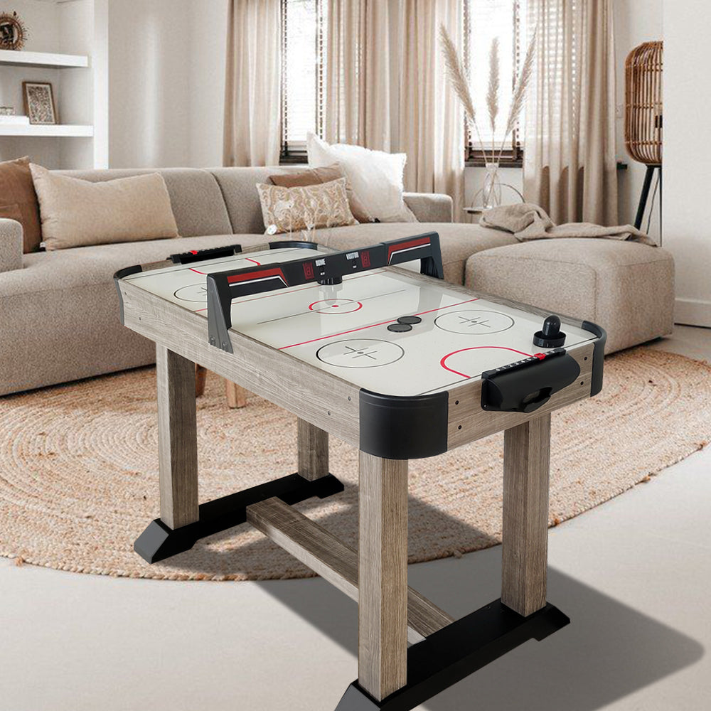 T&R SPORTS 4FT Air Hockey Table With Overhead E-Scorer - Wood