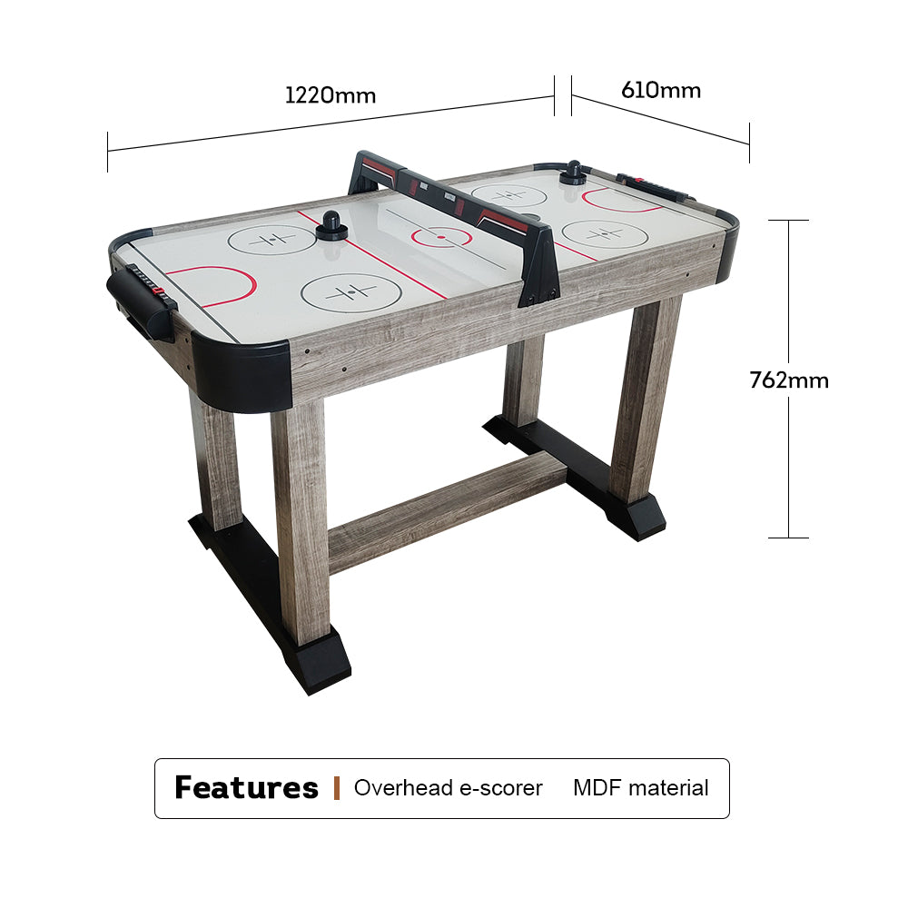 T&R SPORTS 4FT Air Hockey Table With Overhead E-Scorer - Wood