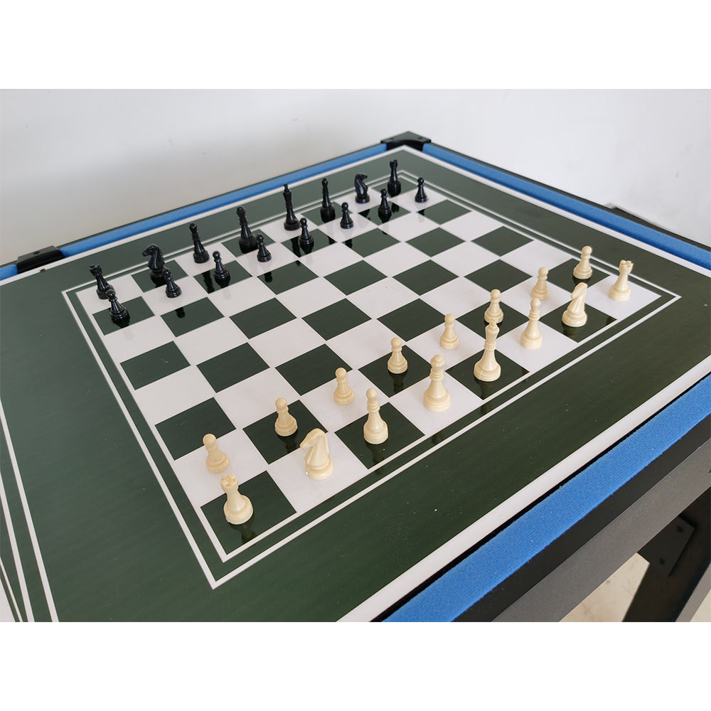 T&R SPORTS 4Ft 15 In 1 Multi-Game Table MDF with Great Stability - Black&Blue