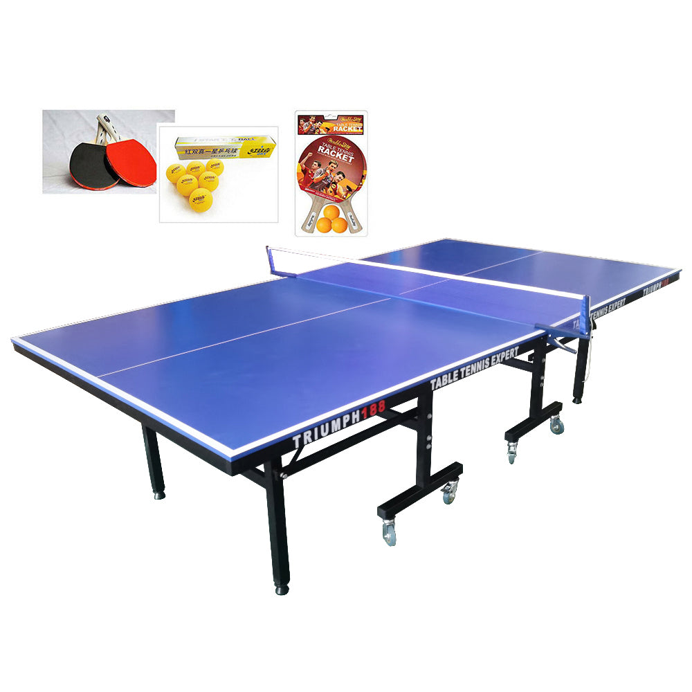 OUTDOOR PRIMO Triumph 188 Table Tennis Ping Pong Table w/ Accessories Package - Upgraded Accessories Package