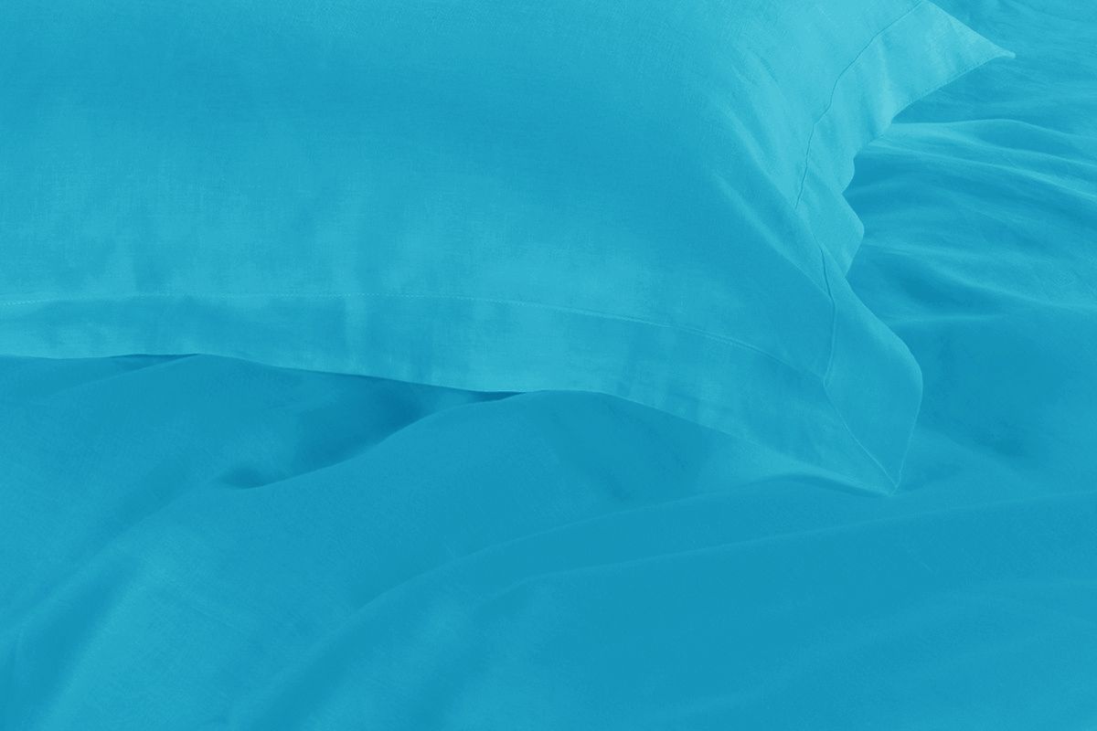 1000TC Tailored King Size Light Blue Duvet Doona Quilt Cover Set