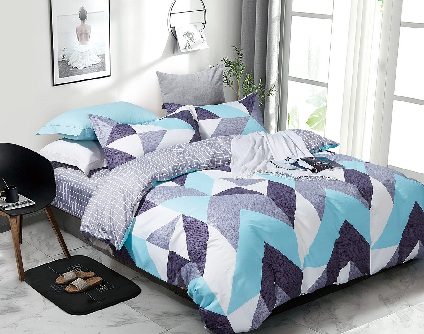 Kian Double Size Duvet Doona Quilt Cover Set