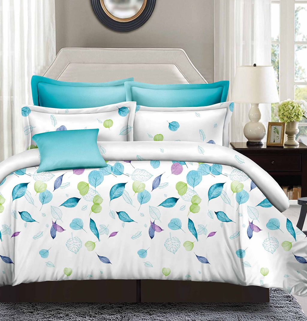 Leaves Queen Size Duvet Doona Quilt Cover Set