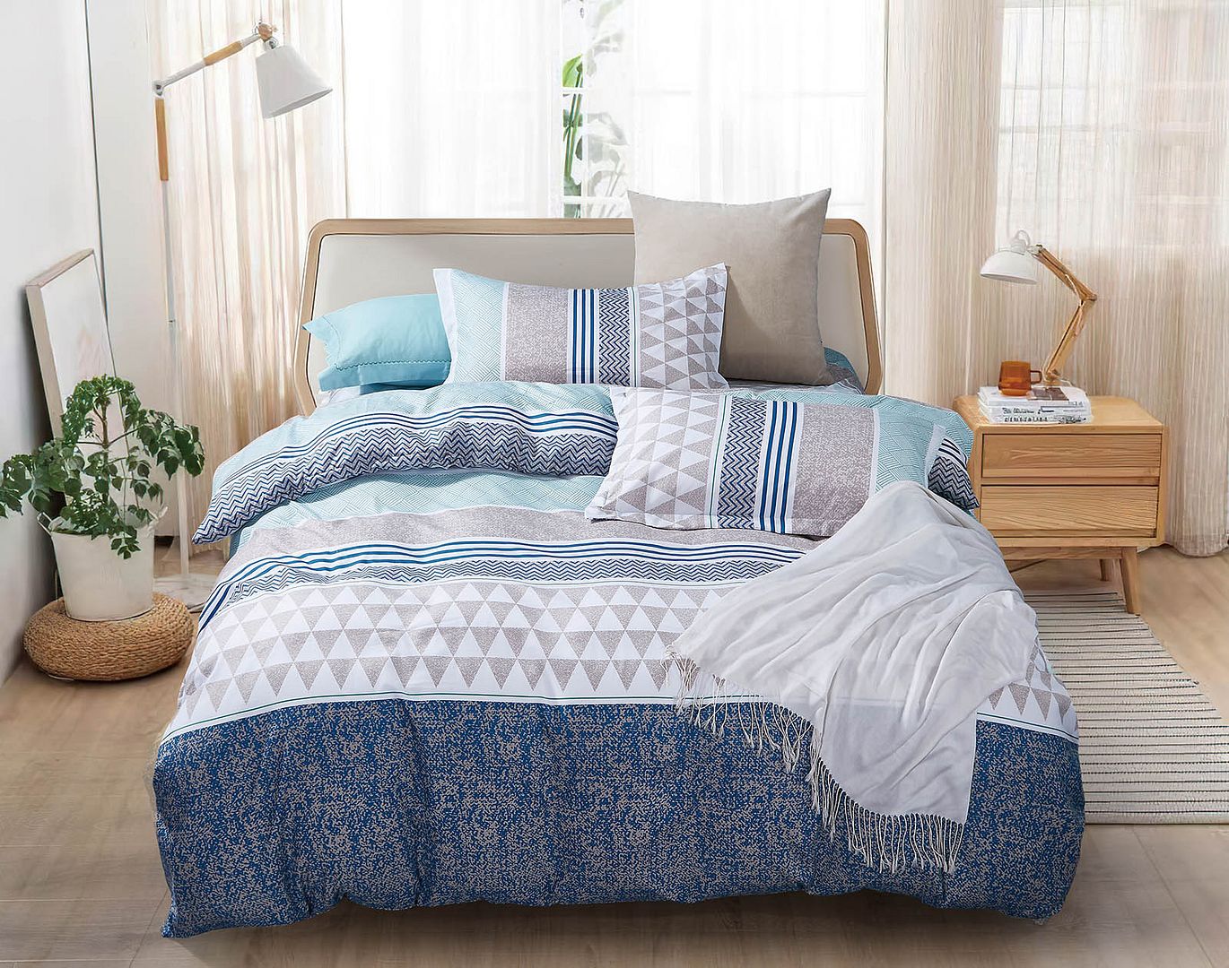 Danya Super King Size Duvet Doona Quilt Cover Set