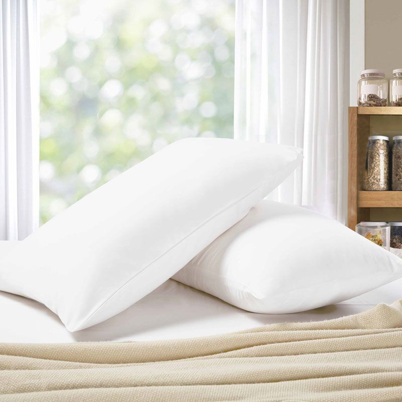1000TC Premium Ultra Soft Standrad size Pillowcases 2-Pack - White