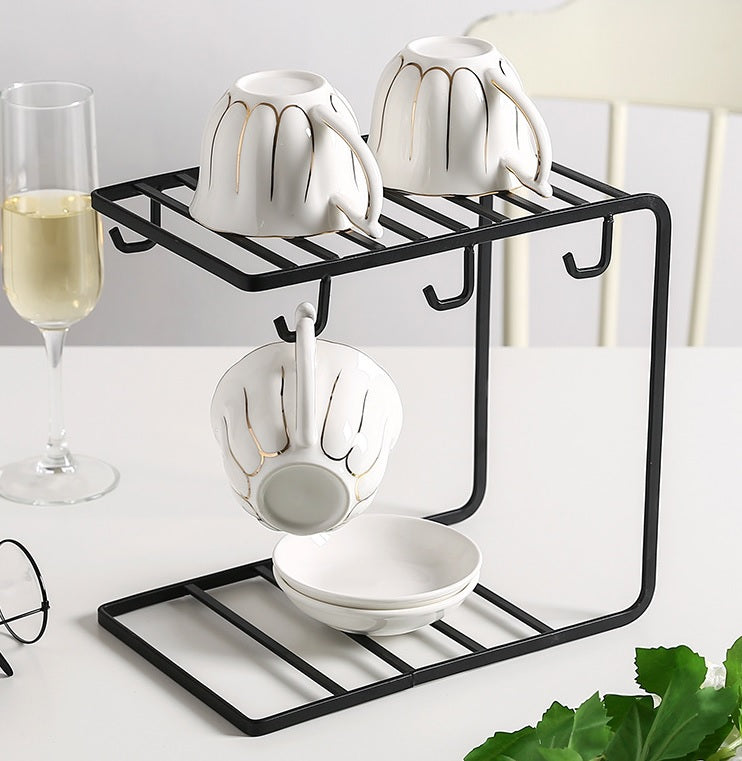 Cup Mug Holder Plate Rack Stand