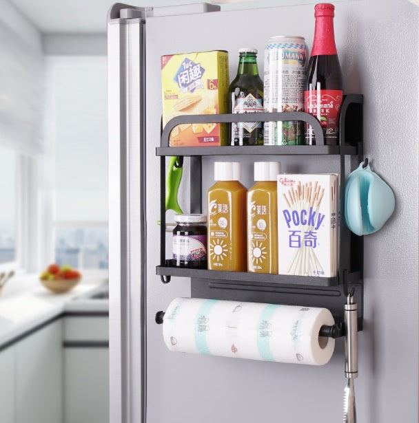 Magnetic Kitchen Fridge Storage Rack Single Layer