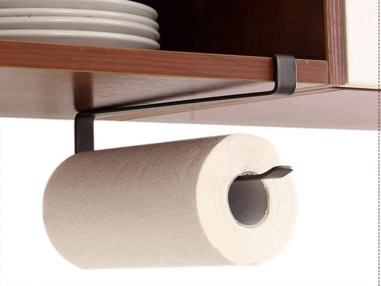 Paper Roll Holder Under Cabinet White