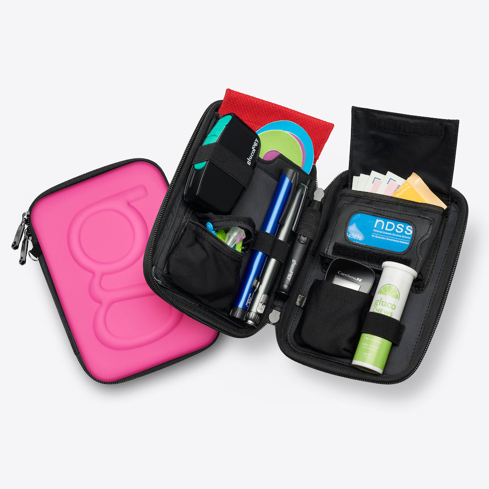 Glucology Diabetes Travel Cases | Matte Pink, Classic