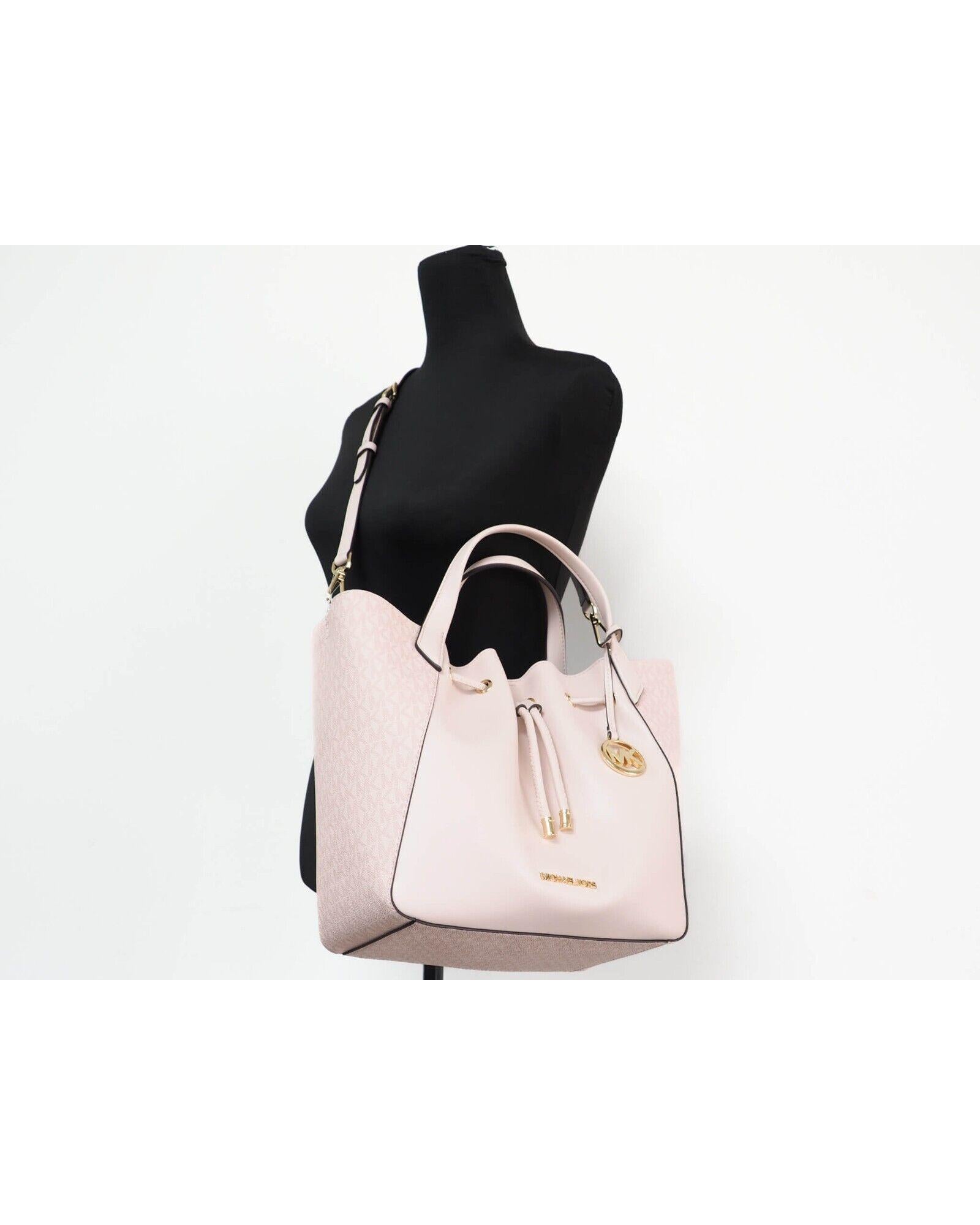 Michael Kors Phoebe Large Drawstring Grab Bag - Signature PVC and Leather One Size Women