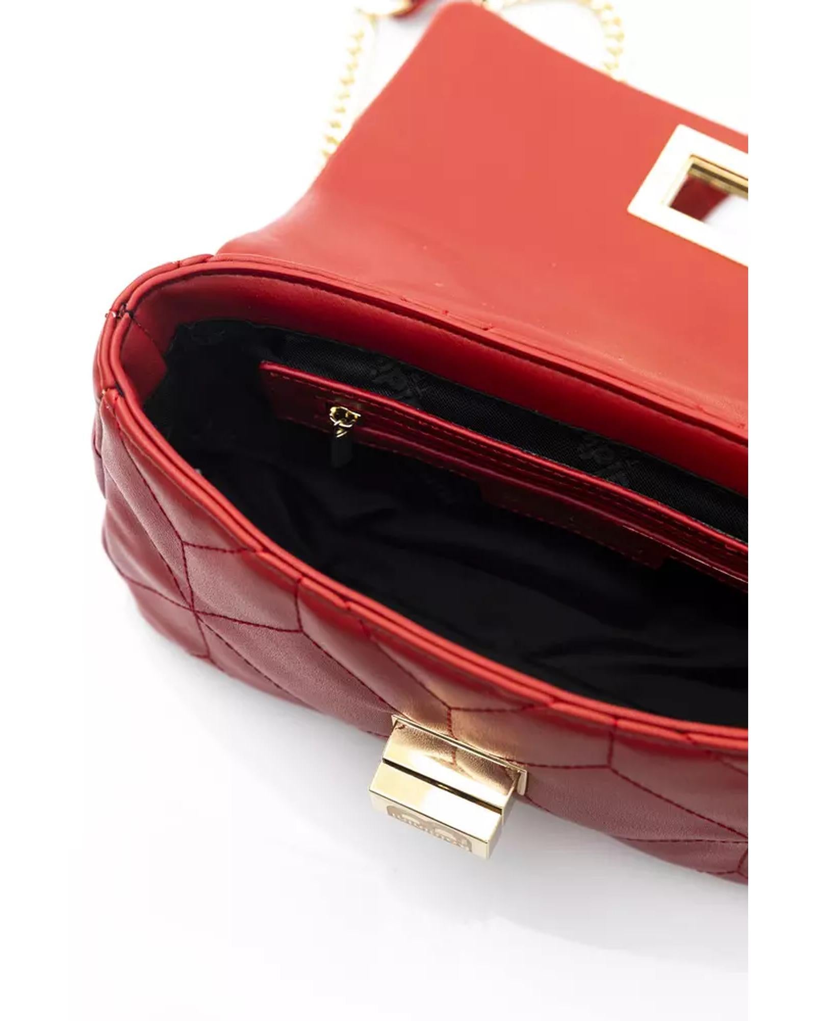 Flap Closure Leather Shoulder Bag with Internal Compartments One Size Women