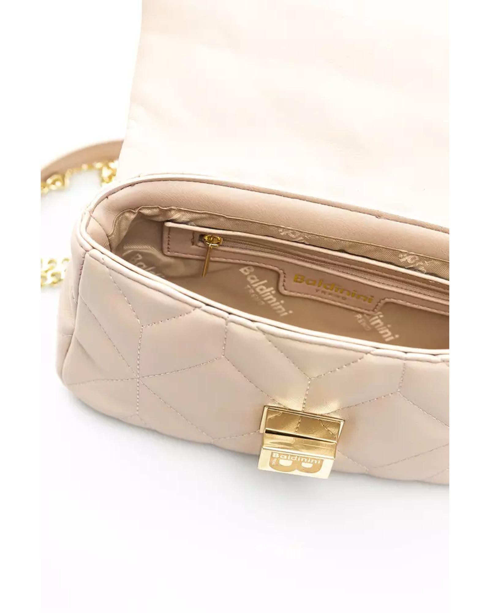 Flap Closure Leather Shoulder Bag with Internal Compartments One Size Women