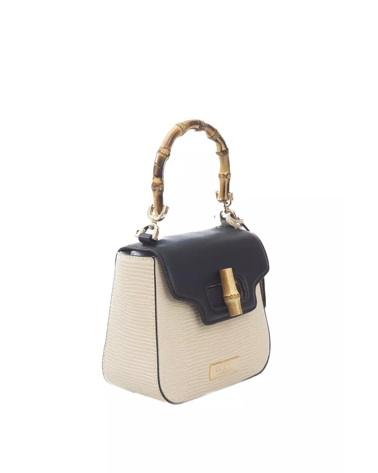Golden Logoed Flap Shoulder Bag with Internal Compartments One Size Women