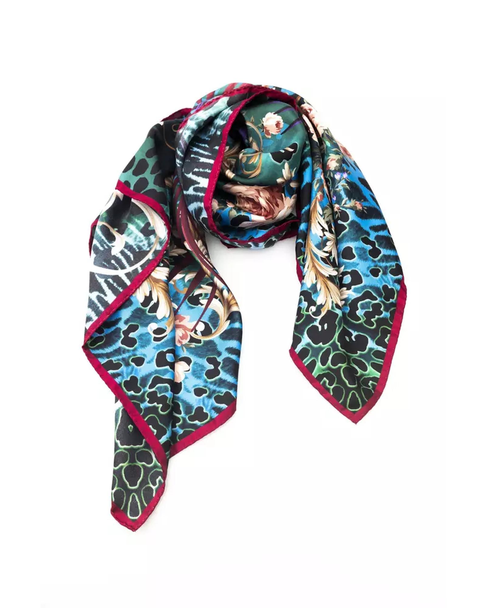 Foulard Logo with Floral Fantasy - Multicolor One Size Women