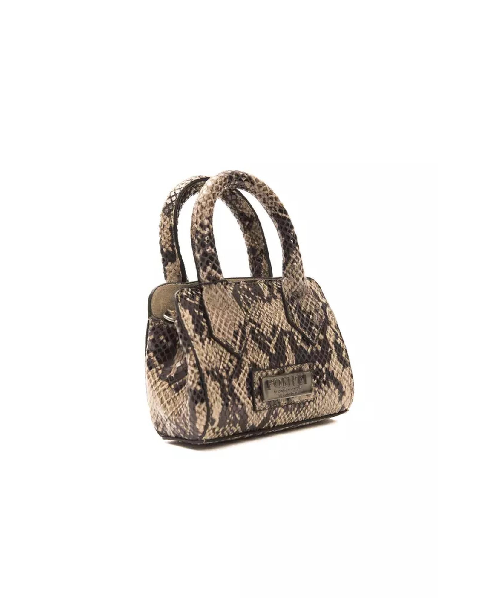 Python Print Mini Tote Handbag One Size Women