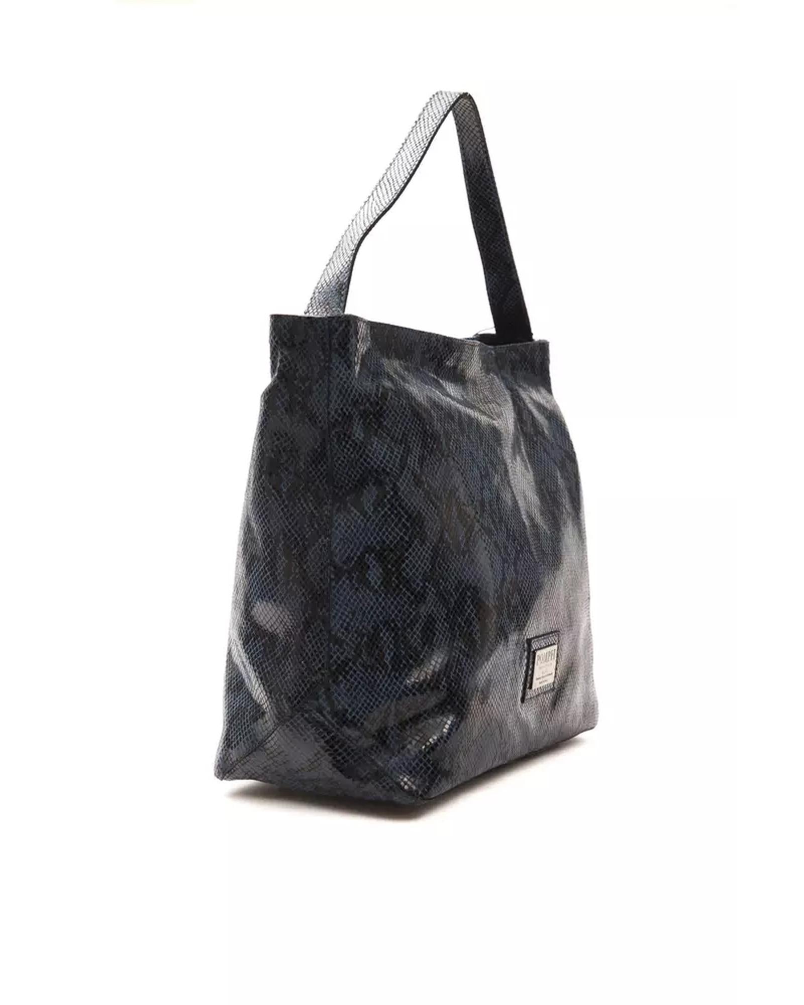 Python Print Leather Shoulder Bag One Size Women