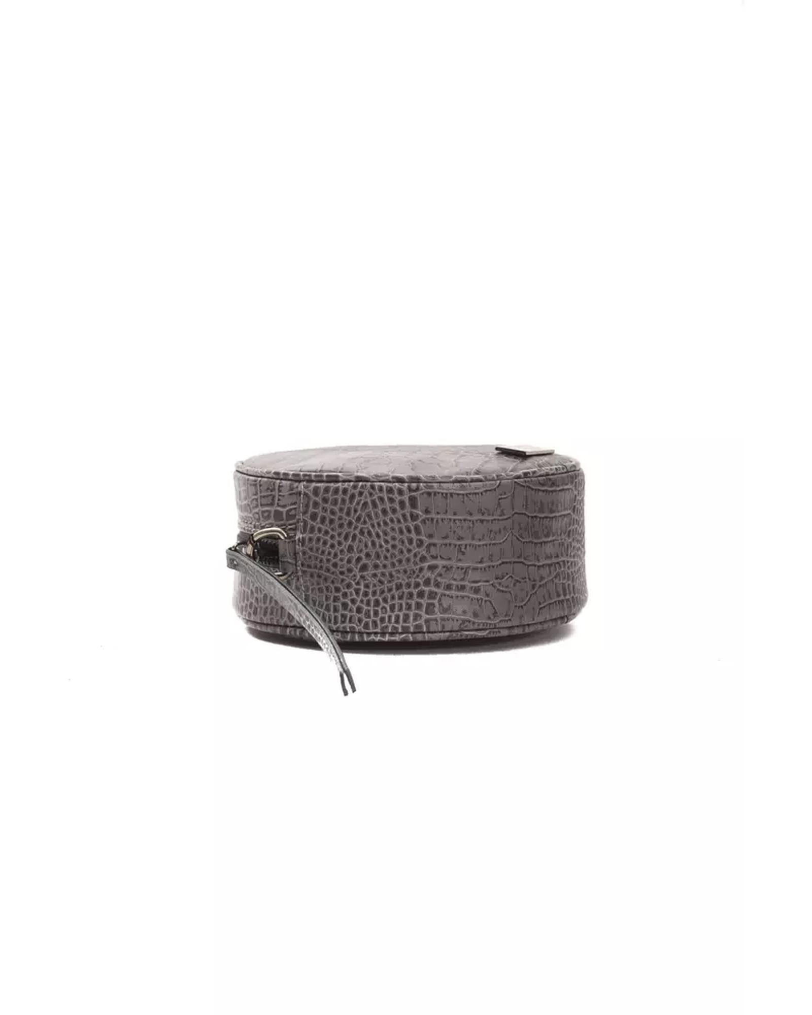 Small Oval Crocodile-print Leather Crossbody Bag One Size Women