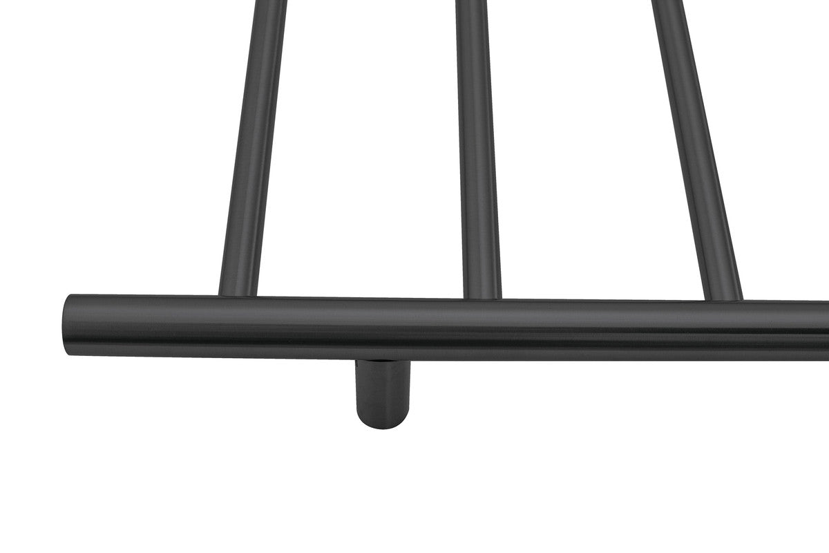 2023 Matte Black stainless steel Heated Towel Rail rack Round AU 1000*620mm