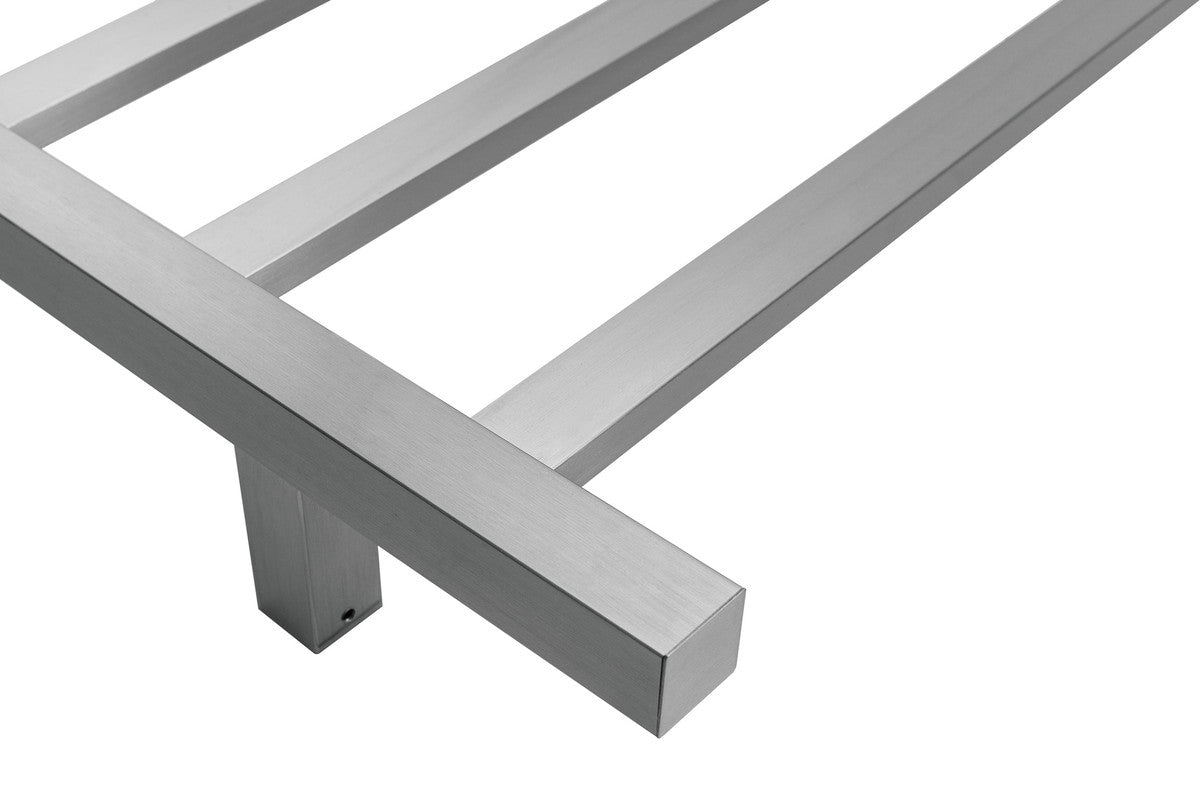 2023 Brushed Nickel stainless steel Heated Towel Rail rack Square AU 1000*450mm Timer