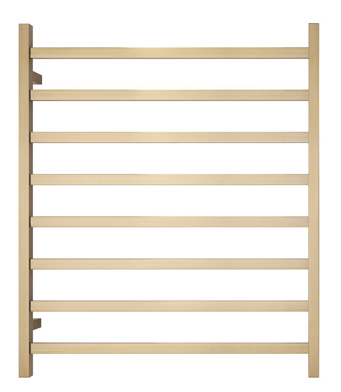 2023 Brushed Brass Gold stainless steel Heated Towel Rail rack Square AU 1000*620mm No Timer