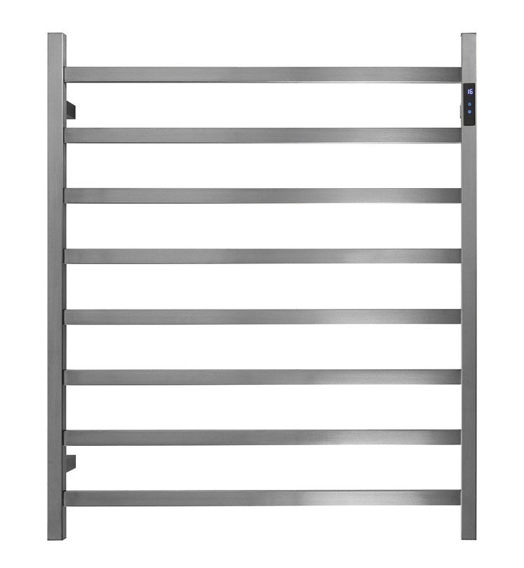 2023 Brushed Gunmetal stainless steel Heated Towel Rail rack Square AU 1000*850mm Timer